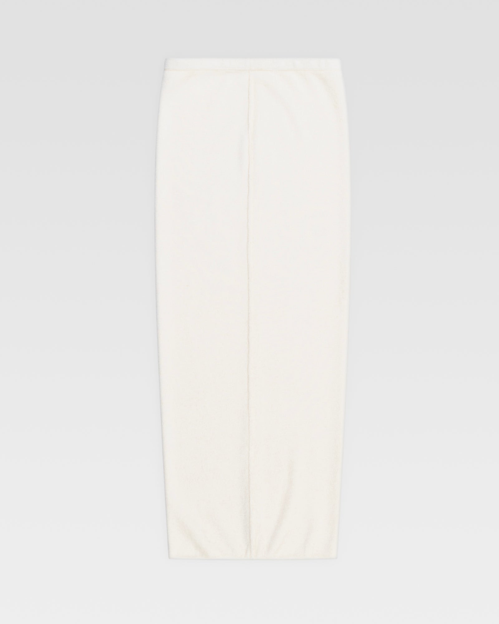 VELOUR KNIT TUBE SKIRT - Ivory