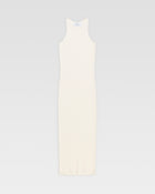 VELOUR KNIT DRESS - Ivory
