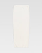 VELOUR KNIT TUBE SKIRT - Ivory