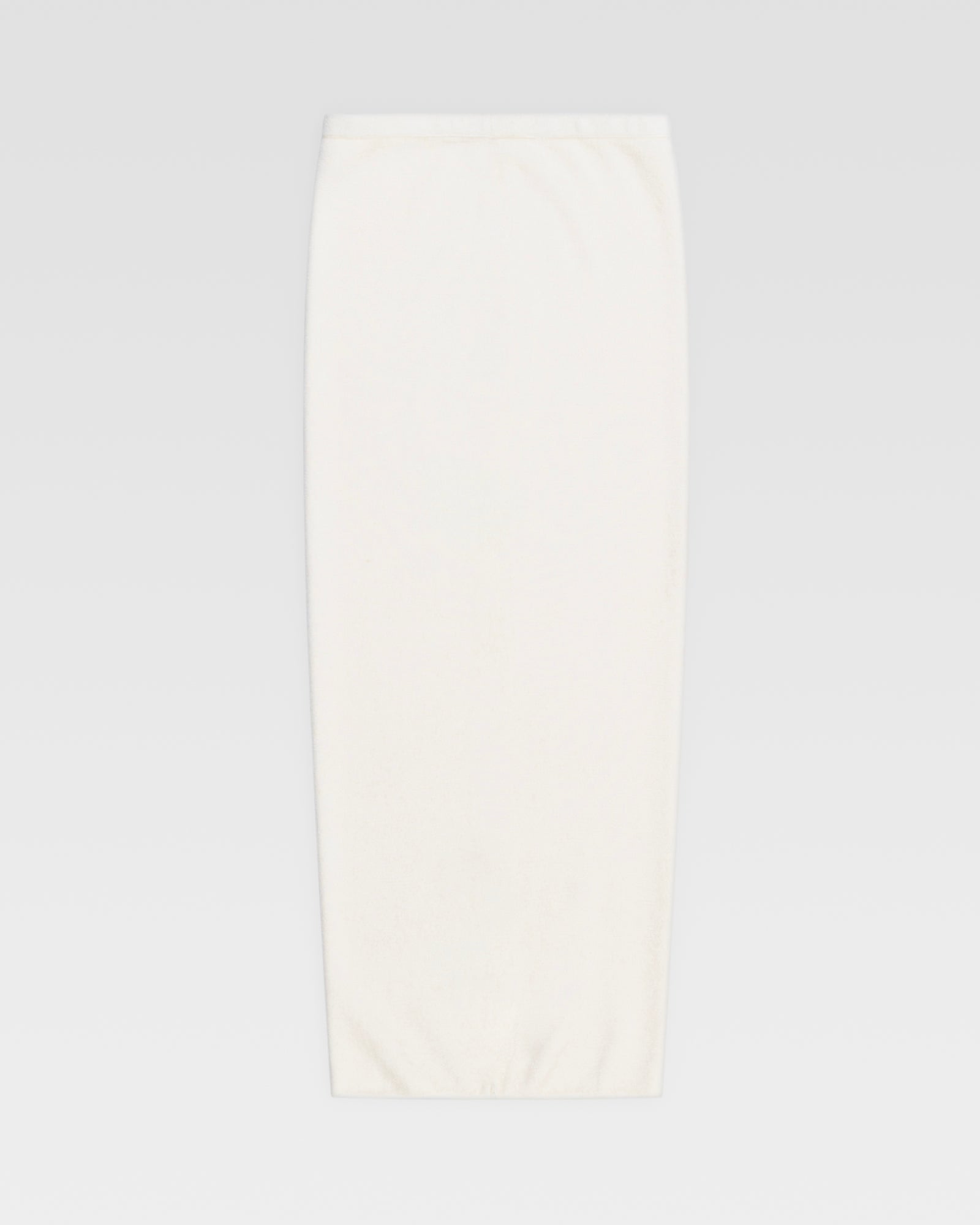 VELOUR KNIT TUBE SKIRT - Ivory