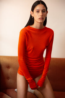 CORDELLINO KNIT LONG SLEEVE TOP - Tile